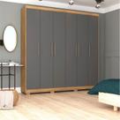 Guarda-Roupa Casal 6 Portas e 6 Gavetas 100% MDF Sevilla
