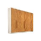 Guarda Roupa Casal 6 Portas e 6 Gavetas Oslo Off White/Peroba - Europa Guarda Roupa Casal 6 Portas e 6 Gavetas Oslo Off White/Peroba - Europa