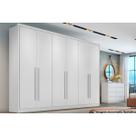 Guarda Roupa Casal 6 Portas e 8 Gavetas Robust Plus Branco - Novo Horizonte
