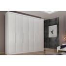 Guarda Roupa Casal 6 Portas e 8 Gavetas Santoro/Bolonha Branco - Novo Horizonte Guarda Roupa Casal 6 Portas e 8 Gavetas Santoro/Bolonha Branco - Novo Horizonte