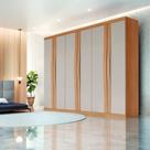 Guarda Roupa Casal 6 Portas em MDF Linea Rufato