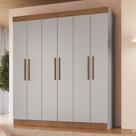 Guarda Roupa Casal 6 Portas MDF New Xangai Doripel