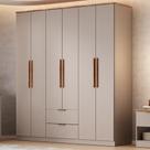 Guarda Roupa Casal 6 Portas Milan Carraro Avelã