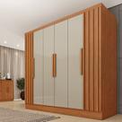 Guarda Roupa Casal 6 Portas Munique Ripado Yescasa