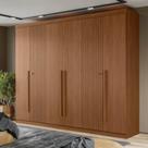 Guarda Roupa Casal 6 Portas Ripado Buriti Santos Andira Jatoba Jatobá