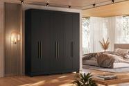 Guarda-roupa Casal 6 Portas Ripado Dakota