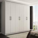 Guarda-Roupa Casal 6 Portas Romeu Branco - Panorama Móveis