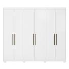 Guarda Roupa Casal 6 Portas Sumatra Branco 267cm