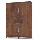 Guarda Roupa Casal 6 Portas Taurus 1002080 Imbuia Rustico Vila Rica