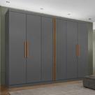 Guarda Roupa Casal 6 Portas Titanium Maxel Móveis