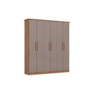 Guarda Roupa Casal 6 Ptas e 3 Gavetas Cover Nat/Avela Henn