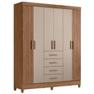 Guarda Roupa Casal 6p 165 Cm Aruba Carvalho Fendi Friso Moval Guarda Roupa Casal 6p 165 Cm Aruba Carvalho Fendi Friso Moval