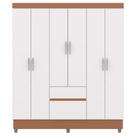 Guarda Roupa Casal 6p 2g 153 Cm 10091 Branco Camarim Vlr Branco Camarim