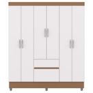 Guarda Roupa Casal 6P 2G 153 cm 10091 Branco Camarim VLR