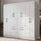 Guarda-roupa Casal 8 Portas 2 Gavetas 2 Basculante Rubi Yescasa Guarda-roupa Casal 8 Portas 2 Gavetas 2 Basculante Rubi Yescasa
