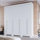 Guarda-roupa Casal 8 Portas 4 Gavetas 100% MDF 218cm Azaleia Espresso Móveis
