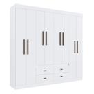 Guarda-roupa Casal 8 Portas 4 Gavetas 100% MDF Inspiração
