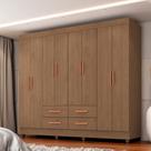 Guarda Roupa Casal 8 Portas 4 Gavetas com Pés Lite Móveis Leão Guarda Roupa Casal 8 Portas 4 Gavetas com Pés Lite Móveis Leão