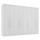 Guarda Roupa Casal 8 Portas 4 Gavetas Master New Branco Brilho - Santos Andirá Guarda Roupa Casal 8 Portas 4 Gavetas Master New Branco Brilho - Santos Andirá