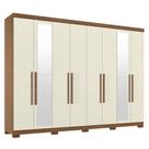 Guarda Roupa Casal 8 Portas 4 Gavetas Master New Espelho Pés Jatobá Areia Acetinado Santos Andirá Guarda Roupa Casal 8 Portas 4 Gavetas Master New Espelho Pés Jatobá Areia Acetinado Santos Andirá