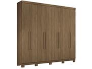 Guarda Roupa Casal 8 Portas 4 Gavetas Master New Jatobá Acetinado - Santos Andirá
