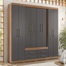 Guarda Roupa Casal 8 Portas 4 Gavetas Nápoles com Pés Guarda Roupa Casal 8 Portas 4 Gavetas Nápoles com Pés