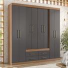 Guarda Roupa Casal 8 Portas 4 Gavetas Nápoles