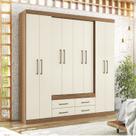 Guarda-roupa Casal 8 Portas 4 Gavetas Nápoles