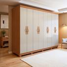 Guarda-roupa Casal 8 Portas 6 Gavetas com Pés 100% Mdf Serenata Guarda-roupa Casal 8 Portas 6 Gavetas com Pés 100% Mdf Serenata