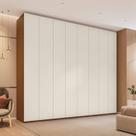 Guarda-Roupa Casal 8 Portas 6 Gavetas Grande Rio Clean Miminalista Yescasa Freijó e Off White Guarda-Roupa Casal 8 Portas 6 Gavetas Grande Rio Clean Miminalista Yescasa Freijó e Off White