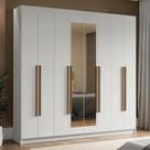 Guarda-Roupa Casal 8 Portas Batentes com Espelho Venus Madesa B