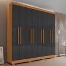 Guarda Roupa Casal 8 Portas com Pés Dubai Aramóveis Guarda Roupa Casal 8 Portas com Pés Dubai Aramóveis