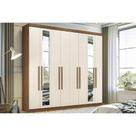 Guarda Roupa Casal 8 Portas e 4 Gavetas c/ Espelho 8.4 Master New jatoba/Areia - Santos Andirá Guarda Roupa Casal 8 Portas e 4 Gavetas c/ Espelho 8.4 Master New jatoba/Areia - Santos Andirá