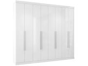 Guarda Roupa Casal 8 Portas e 4 Gavetas Master Vip 8.4 Branco - Santos Andirá