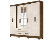 Guarda Roupa Casal 8 portas espelho 4 gavetas San Lorenzo Plus Guarda Roupa Casal 8 portas espelho 4 gavetas San Lorenzo Plus