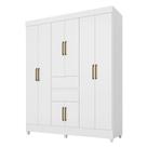 Guarda Roupa Casal 8 Portas Munique Demóbile Branco