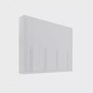 Guarda Roupa Casal 8 Pts Daymond Ripado Branco Mdf D Doro