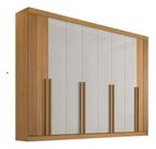 Guarda Roupa Casal 8pts Daymond Rip Cinamomo Off Mdf D'doro