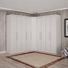 Guarda-roupa Casal 9 Portas 3 Peças Modulado Cairo