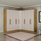 Guarda-roupa Casal 9 Portas 3 Peças Modulado Cairo