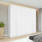 Guarda-Roupa Casal Alonzo 6 Portas 4 Gavetas Branco