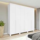Guarda-Roupa Casal Alonzo 6 Portas 4 Gavetas Branco