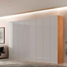 Guarda Roupa Casal Alpes MDF 8 Portas e 4 Gavetas Moderna Mobília