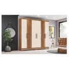 Guarda Roupa Casal Ambiente B367 Nature Off White Henn - Briz Móveis