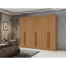 Guarda Roupa Casal Ambiente Bertha 6 Portas Amêndoa Clean - Lopas