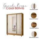 Guarda Roupa Casal Ambiente Bolívia 3 Portas Freijó Off White Com Espelho - Moval Guarda Roupa Casal Ambiente Bolívia 3 Portas Freijó Off White Com Espelho - Moval