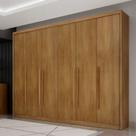 Guarda Roupa Casal Ambiente Bragança 6 Portas 8 Gavetas Cumaru 23 Novo Horizonte