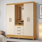 Guarda Roupa Casal Ambiente Capelinha Pérsia Cinamon Touch Off White Demóbile