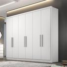 Guarda Roupa Casal Ambiente Linea 6 Portas 4 Gavetas Neve com Nicho Novo Horizonte Guarda Roupa Casal Ambiente Linea 6 Portas 4 Gavetas Neve com Nicho Novo Horizonte