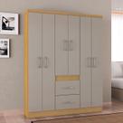 Guarda Roupa Casal Ambiente Milão 6 Portas Damasco Off White Poquema Guarda Roupa Casal Ambiente Milão 6 Portas Damasco Off White Poquema